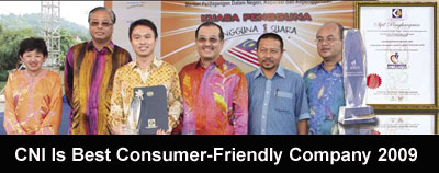 CNI Is Best Consumer-Friendly Company 2009